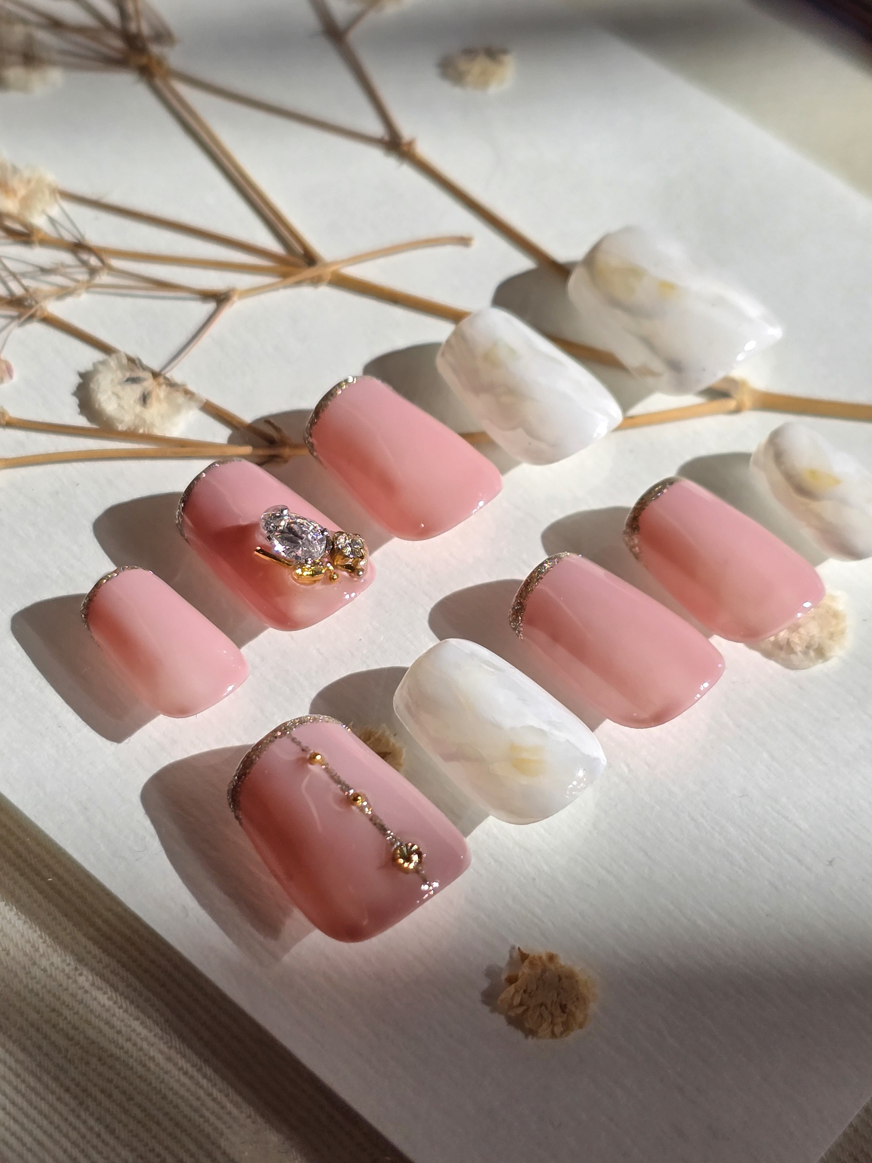 Gerade Nagelform Kurz